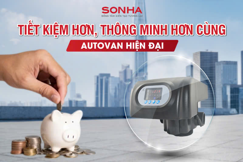 Lọc tổng Sakura SKGKUF313C trang bị van tự động tăng trải nghiệm sử dụng