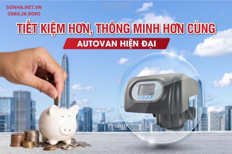 Lọc tổng giếng khoan Sakura SKGKUF312I được trang bị autovan vận h&agrave;nh tự động