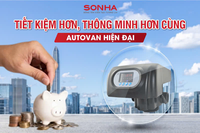 Lọc tổng giếng khoan Sakura SKGKUF312I được trang bị autovan vận h&agrave;nh tự động