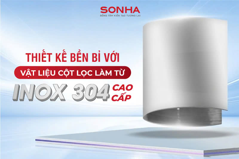 Lọc tổng Sakura SKGKUF313I trang bị cột lọc &aacute;p lực bằng inox 304 chống ăn m&ograve;n