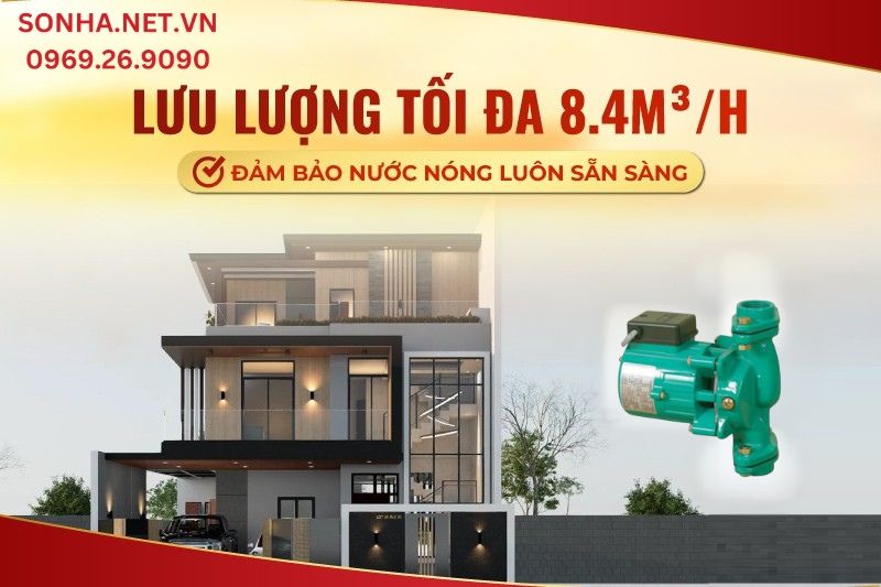 M&aacute;y bơm Wilo PH 101E đảm bảo nước n&oacute;ng lu&ocirc;n sẵn s&agrave;ng
