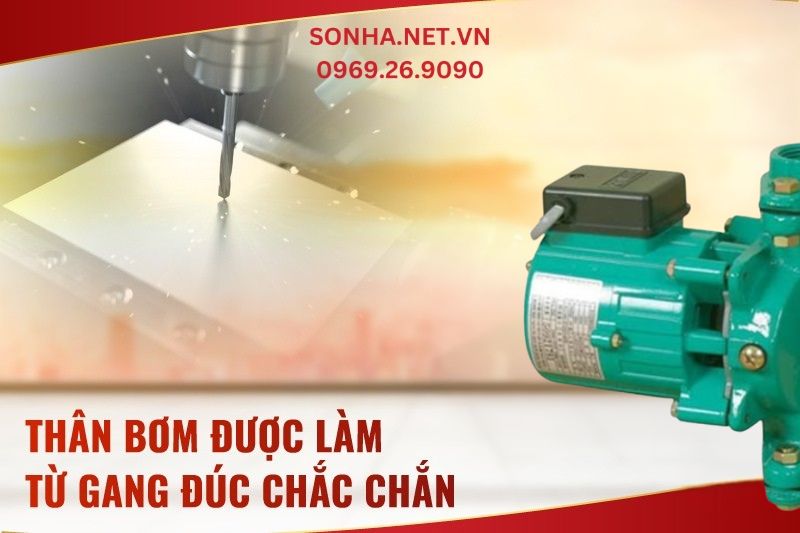 Th&acirc;n bơm Wilo được l&agrave;m từ gang đ&uacute;c chắc chắn