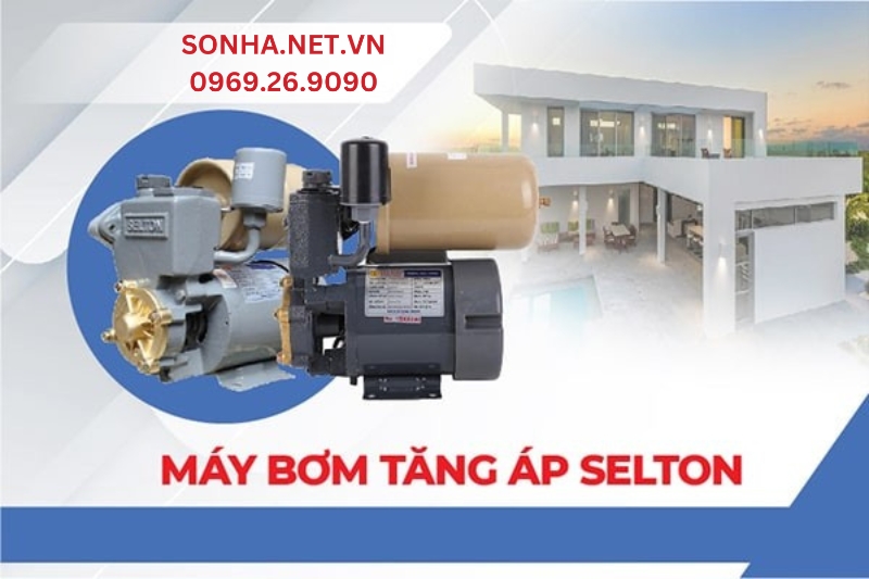 Máy bơm tăng áp Selton hoạt động ổn định, đáp ứng nhu cầu nước sinh hoạt cho gia đình, khách sạn