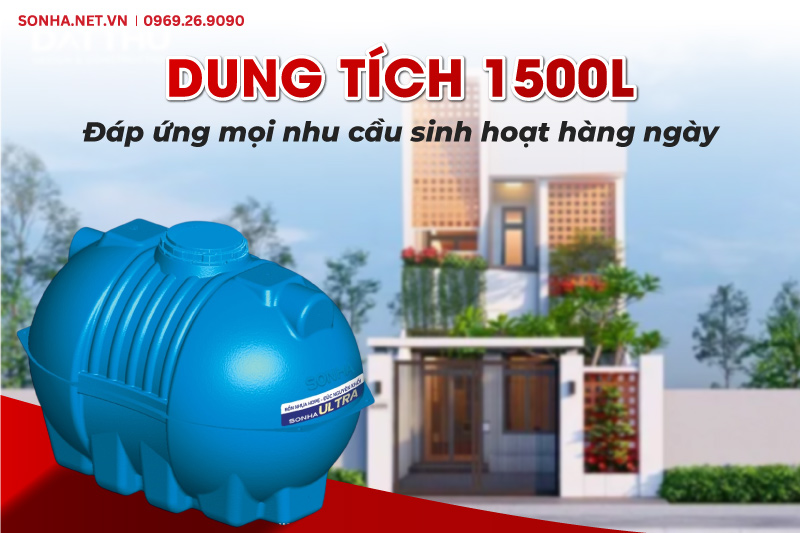 Bồn nhựa Sơn H&agrave; ULTRA ph&ugrave; hợp với mọi nguồn nước sinh hoạt
