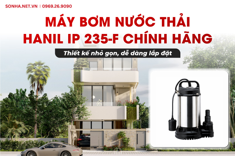 H&igrave;nh ảnh thực tế của m&aacute;y bơm nước H&agrave;n Quốc Hanil IP 235-F