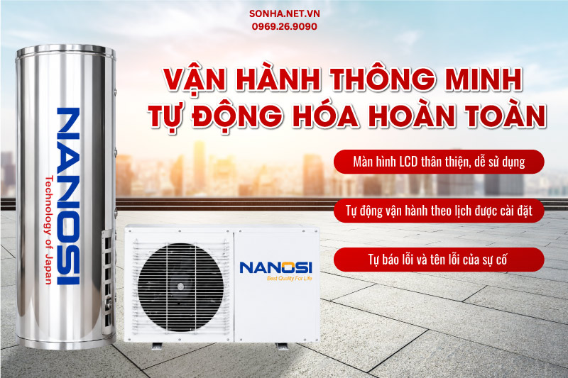 Vận hành thông minh với màn hình LCD sắc nét