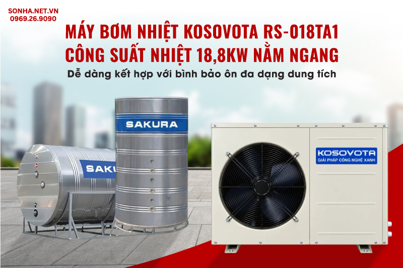 Kosovota RS-018TA1 dễ dàng kết hợp với bình bảo ôn đa dạng dung tích