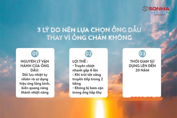 3 lý do chọn thái dương năng ống dầu
