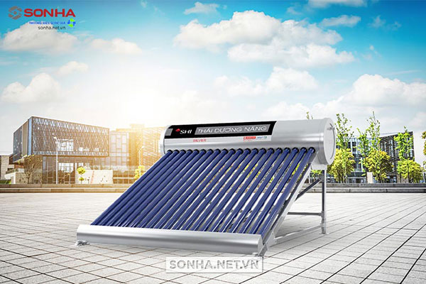 Máy nước nóng năng lượng mặt trời Silver F58 Sơn Hà 240L ống dầu