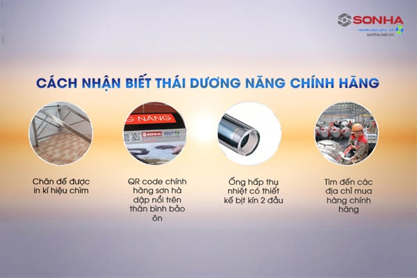 Cách nhận biết thái dương năng 180 lít