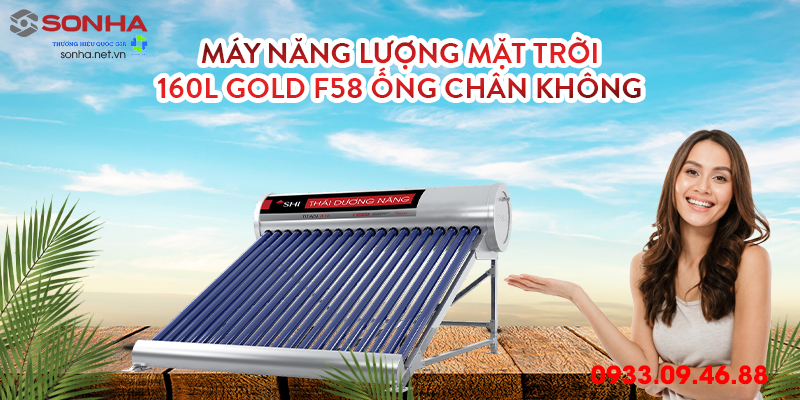 máy nước nóng năng lượng mặt trời 160l