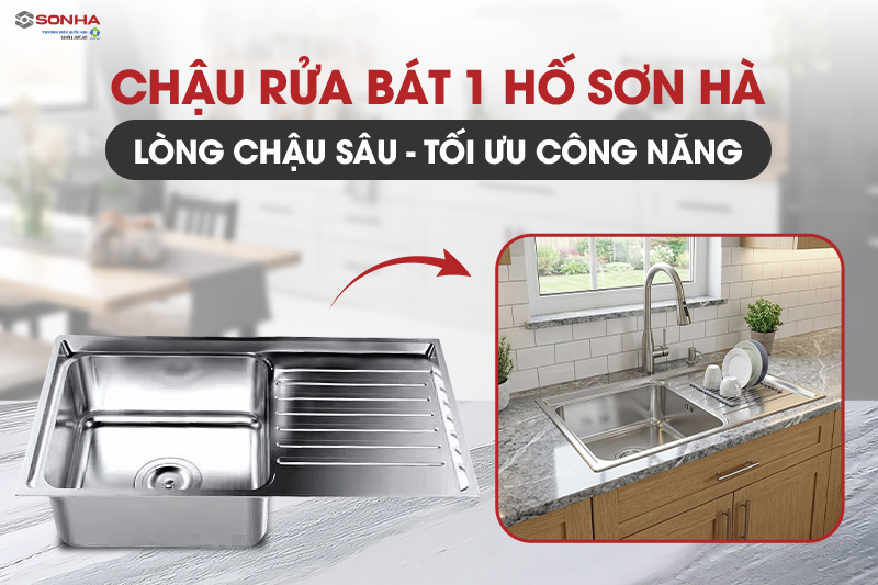 Lòng chậu sâu phù hợp mọi nhu cầu sử dụng