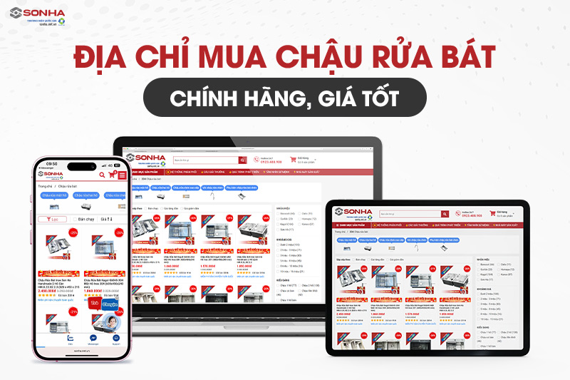 Địa chỉ mua chậu rửa bát chính hãng, giá tốt