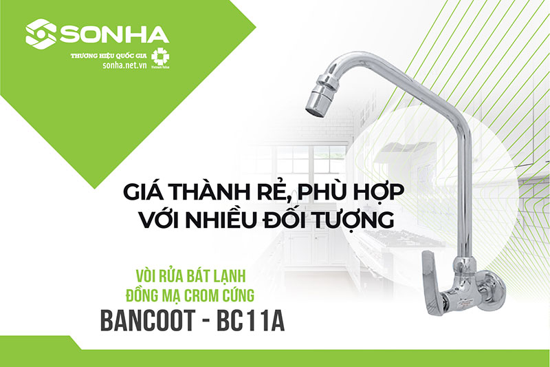 Vòi nước rửa chén Bancoot BC11A giá hợp lý