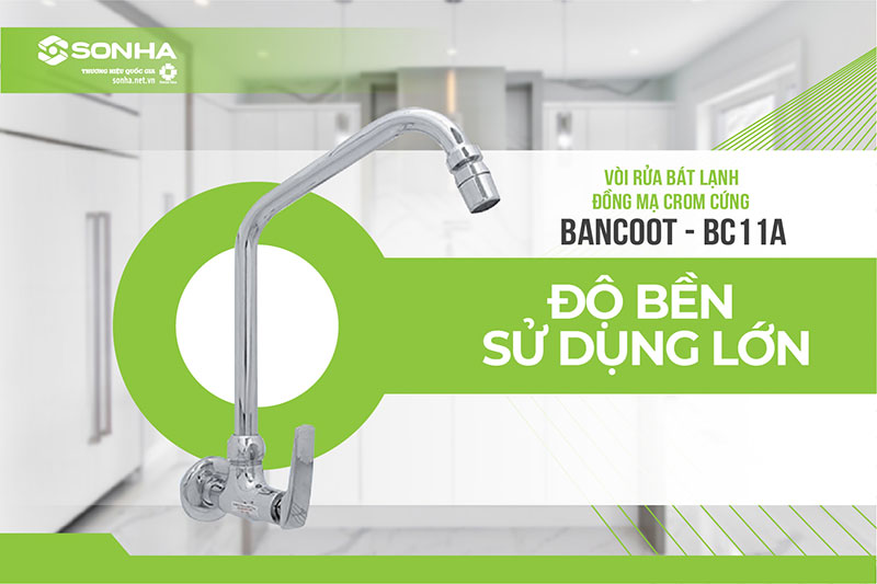 Vòi nước rửa bát Bancoot BC11A độ bền lớn