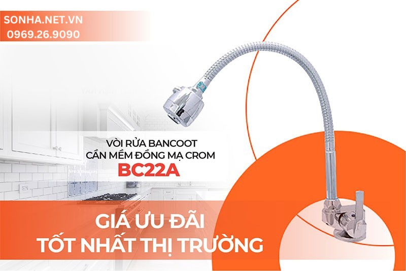 Mua vòi rửa bát Bancoot BC22A tại Sonha.net.vn giá tốt nhất thị trường
