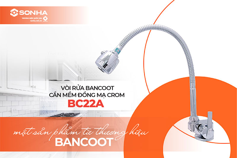 Vòi rửa bát cần mềm Bancoot BC22A