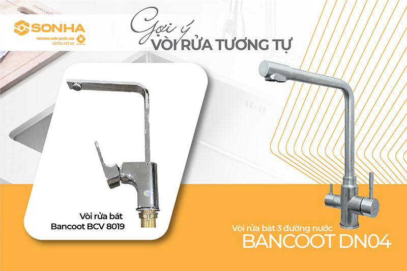 Vòi rửa bát nóng lạnh Bancoot BCV 8019