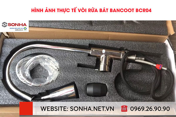 Hình ảnh thực tế vòi rửa bát Bancoot BCR04