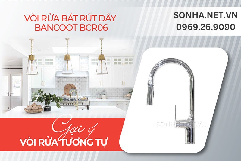 V&ograve;i rửa b&aacute;t r&uacute;t d&acirc;y Bancoot BCR06 tiện lợi sử dụng, chất liệu cao cấp