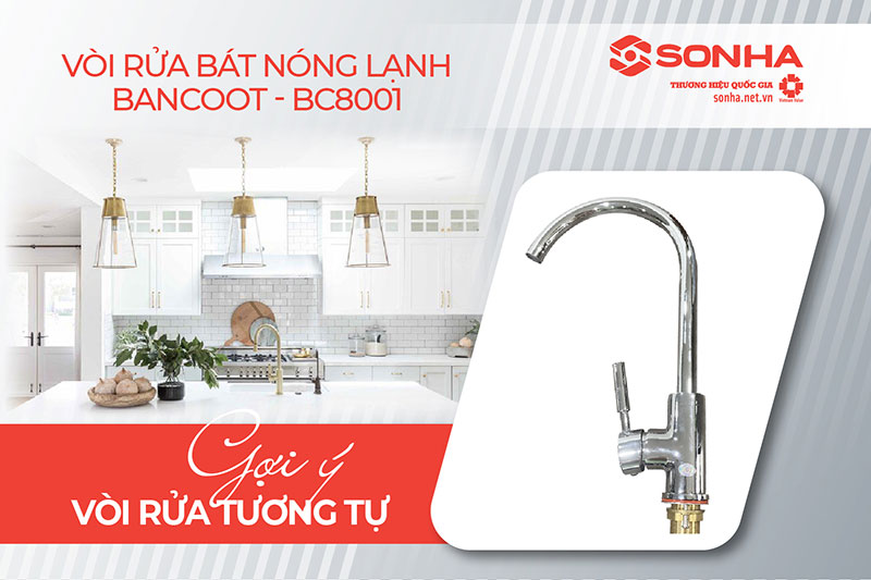 Vòi rửa bát nóng lạnh Bancoot BC8001