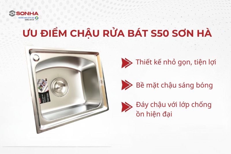 Ưu điểm vượt trội chậu rửa b&aacute;t cao cấp S50