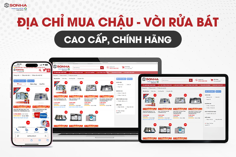 Sonha.net.vn - Địa điểm mua chậu rửa b&aacute;t inox Sơn H&agrave; S79 ch&iacute;nh h&atilde;ng, gi&aacute; tốt