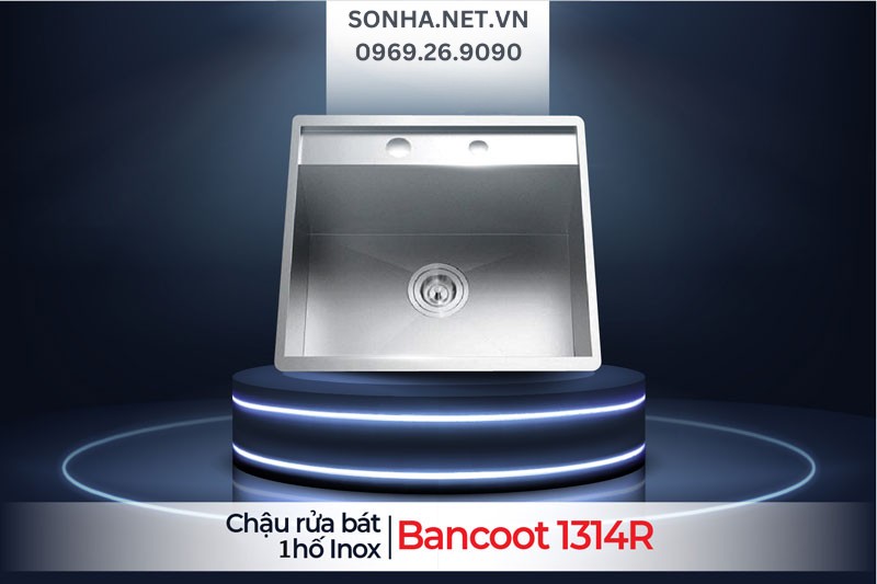 Chậu rửa bát 1 hố Bancoot 1314R bền đẹp, thiết kế tinh tế
