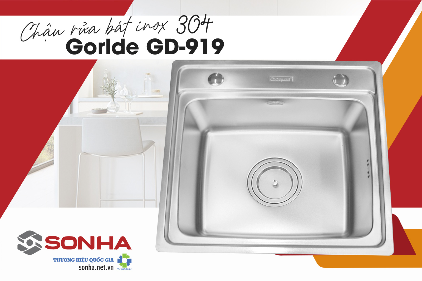 Chậu rửa bát Gorlde GD-919