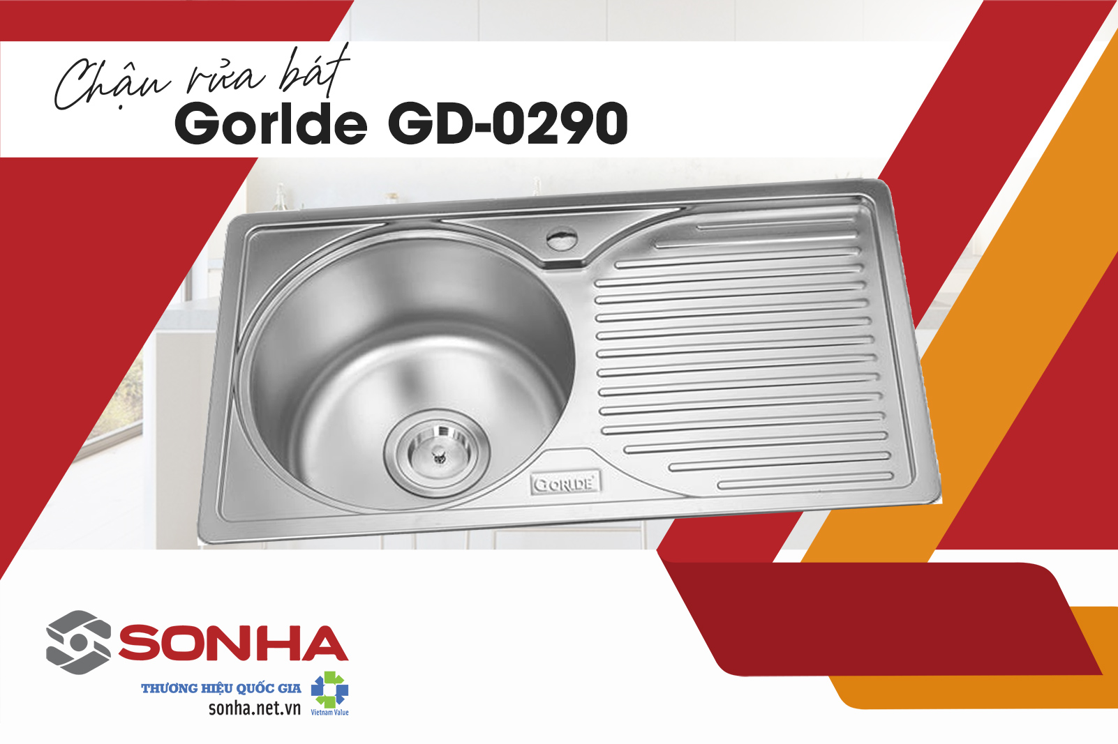 Chậu rửa bát Gorlde GD-0290