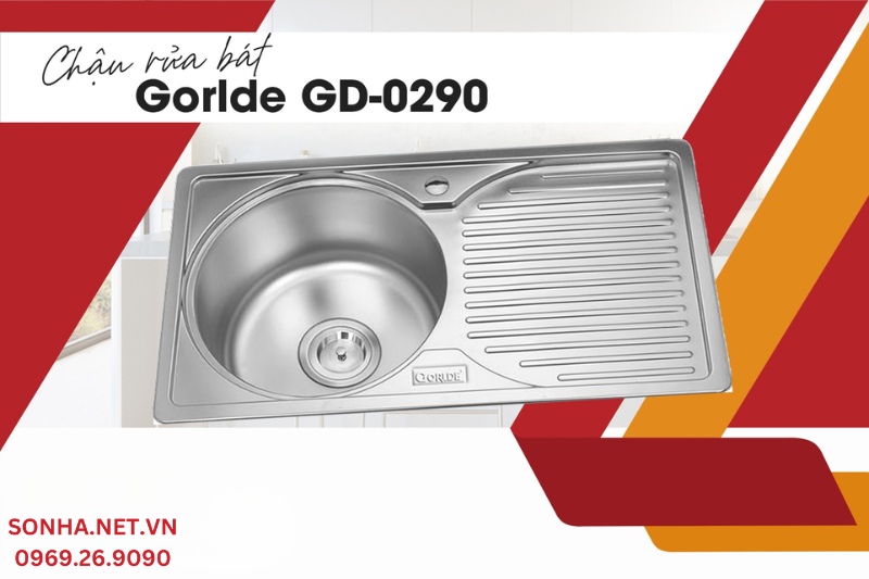 Sản phẩm chậu rửa chén Gorlde GD-0290 được người tiêu dùng lựa chọn sử dụng