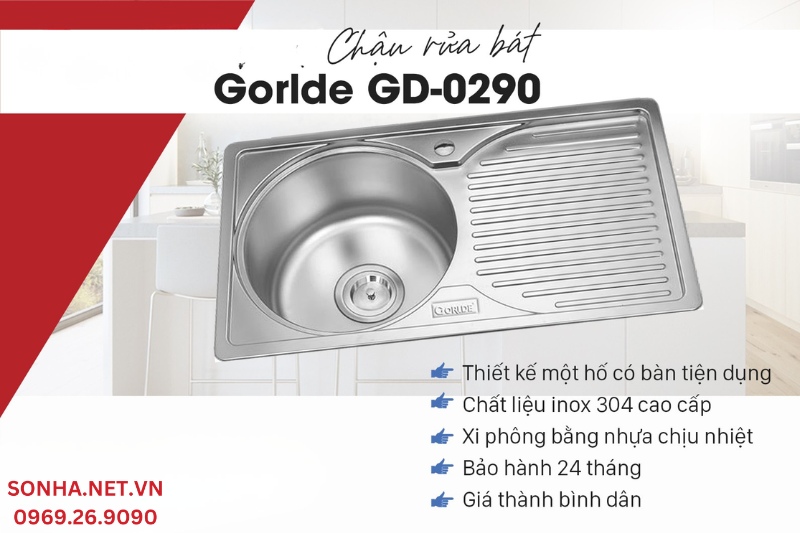 Ưu điểm của chậu rửa bát Gorlde GD-0290