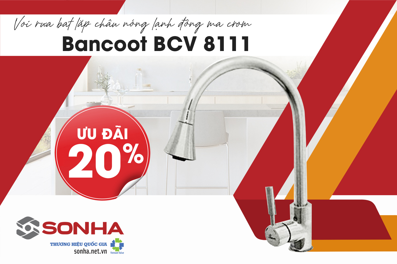 Tham khảo vòi rửa bát Bancoot BCV 8111
