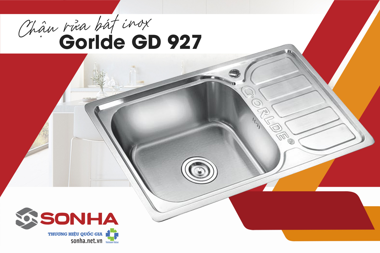 Chậu rửa bát inox Gorlde GD 927