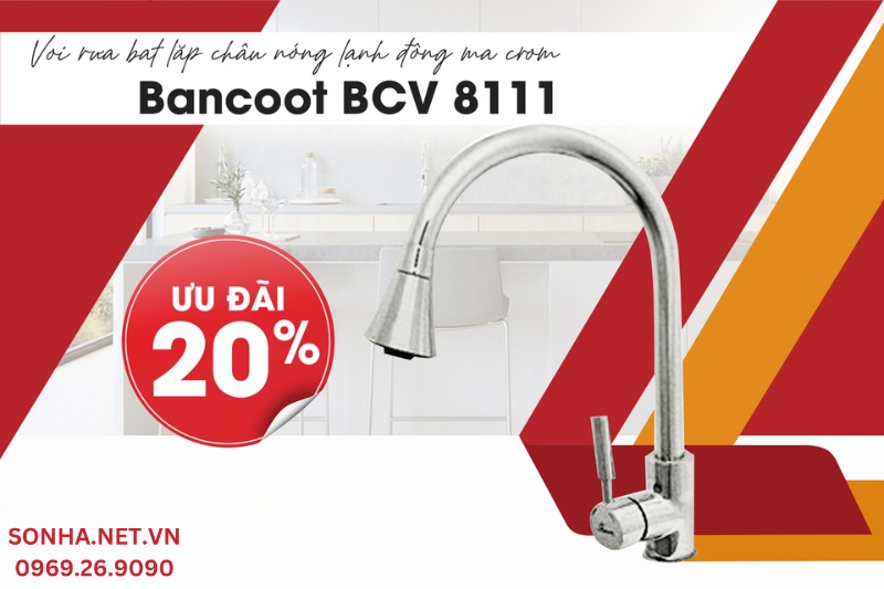 Tham khảo vòi rửa bát Bancoot BCV 8111