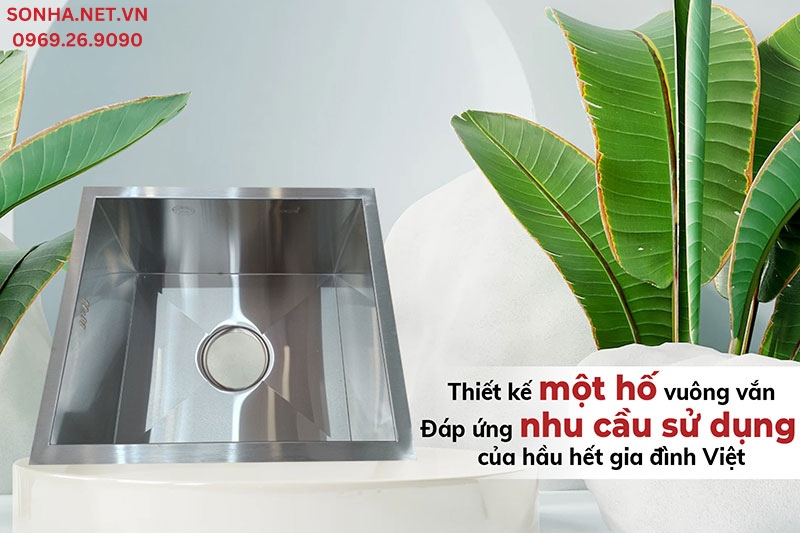 Chậu Gorlde G8 thiết kế vuông vắn