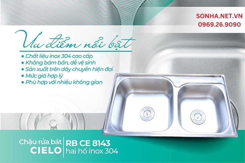 Chậu Cielo CE 8143 được ưa chuộng nhờ 5 ưu điểm vượt trội