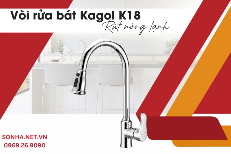 Vòi rửa bát Kagol K18