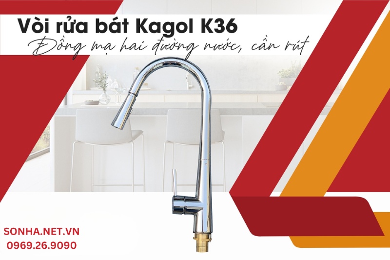 Vòi rứa bát Kagol K36