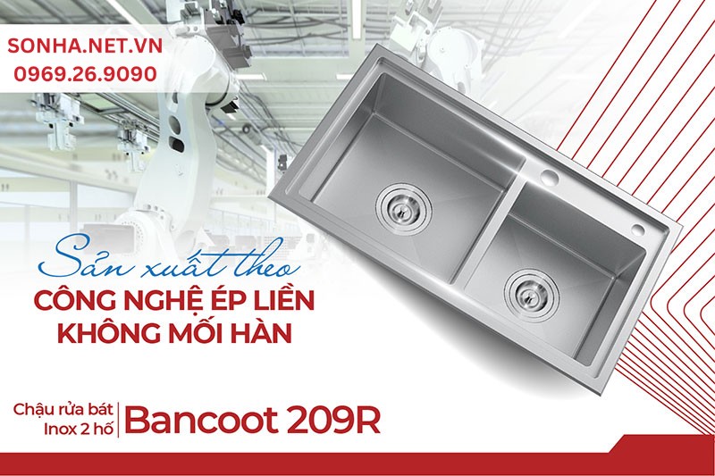 Bancoot 209R bền đẹp, kh&ocirc;ng nứt vỡ do được sản xuất c&ocirc;ng nghệ &eacute;p liền