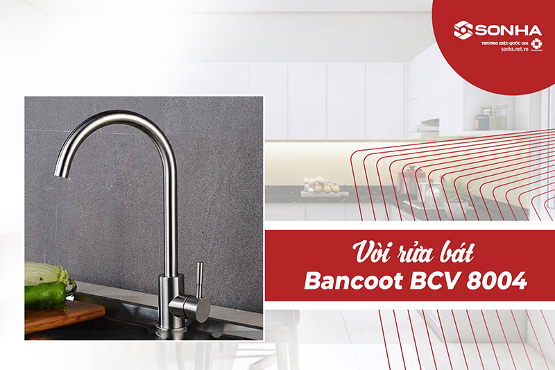 Mua bồn rửa chén inox 304 Nanosi N-8245L và vòi Bancoot BCV 8004