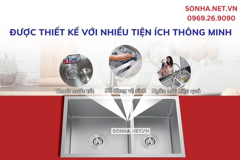 Chậu Bancoot 1603R thiết kế thông minh mang 3 ưu điểm nổi bật