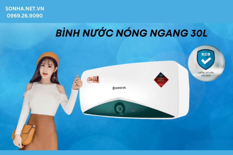 H&igrave;nh ảnh b&igrave;nh nước n&oacute;ng S30NS Sơn H&agrave; 30L