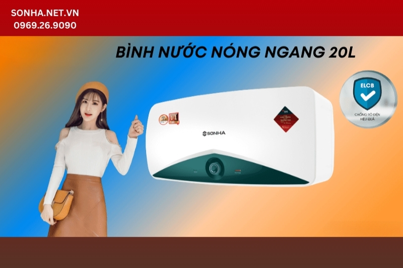 Hình ảnh bình nước nóng S20NS Sơn Hà 20L