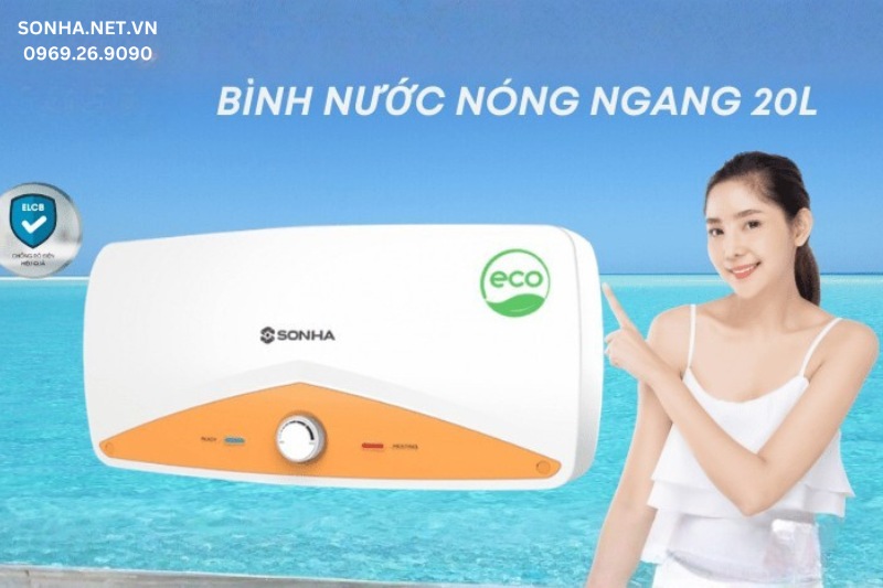 H&igrave;nh ảnh b&igrave;nh n&oacute;ng lạnh Sơn H&agrave; ECO 20 l&iacute;t