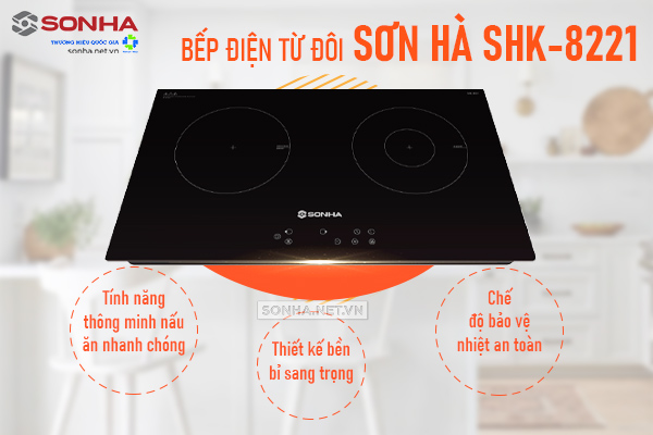 bếp điện từ đôi Sơn Hà SHK-8221