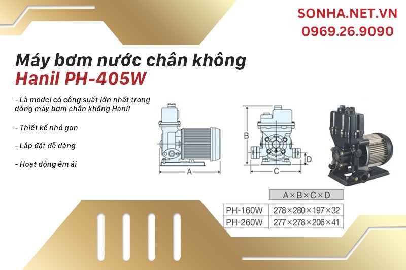 Máy bơm nước chân không Hanil HP-405W (500W)
