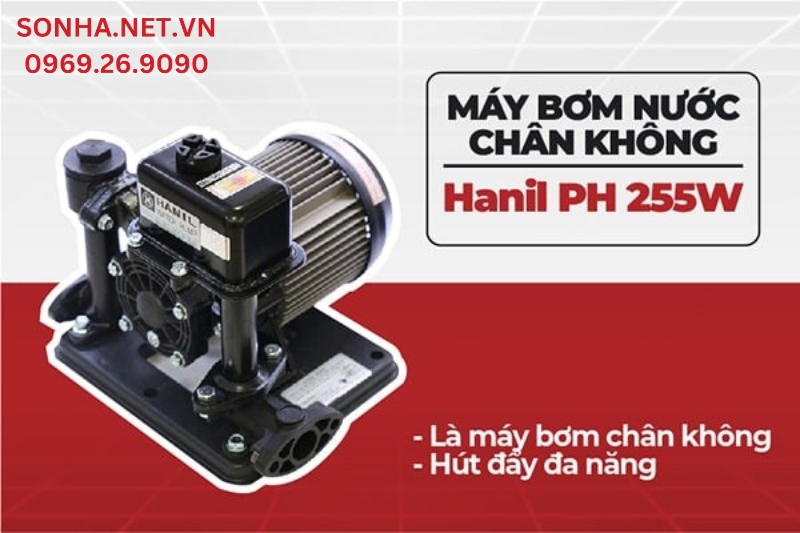 M&aacute;y bơm Hanil PH 255w ph&ugrave; hợp với nhu cầu sử dụng nước đa số c&aacute;c gia đ&igrave;nh Việt Nam