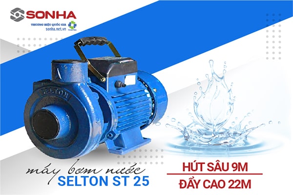 Máy bơm nước Selton ST25 đẩy cao từ tầng 1- 5