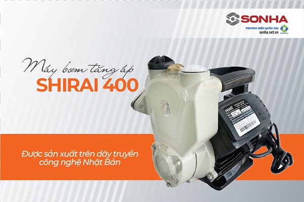 Máy bơm nước tăng áp Shirai JLm 400A 